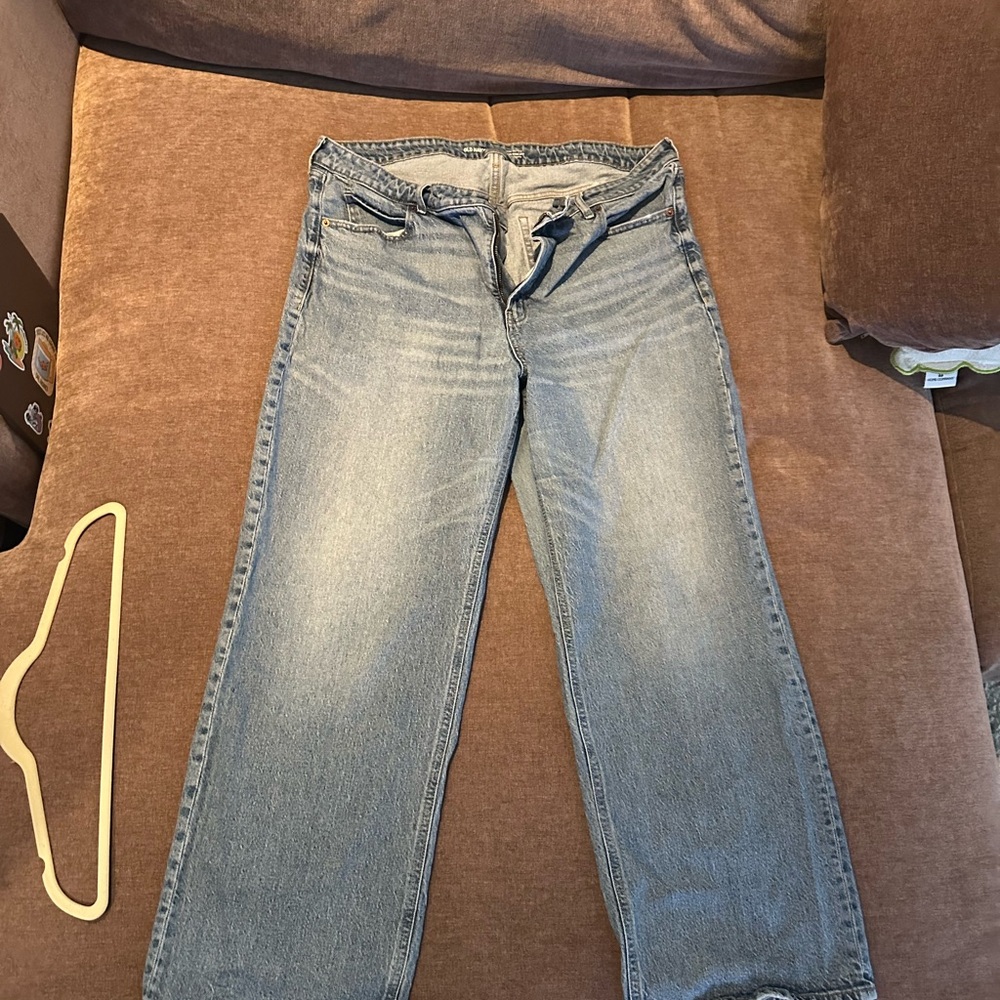 Light blue Sky-Hi Wide Leg Jeans